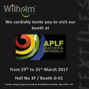 Wilhelm Textil® presents at the "Asia Pacific Leather Fair (MM & T)" in Hong Kong